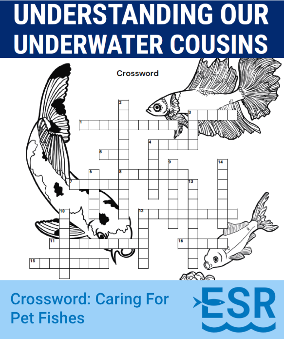 Crossword Caring for Pet Fishes